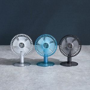 LCAF029 Life on Products(ライフオンプロダクツ) クリアデスクファン 首振り機能付